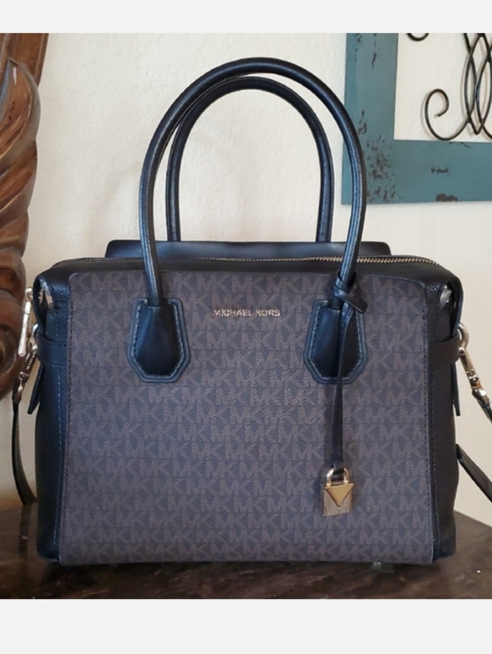 Michael Kors Signature Belted Mercer Bag